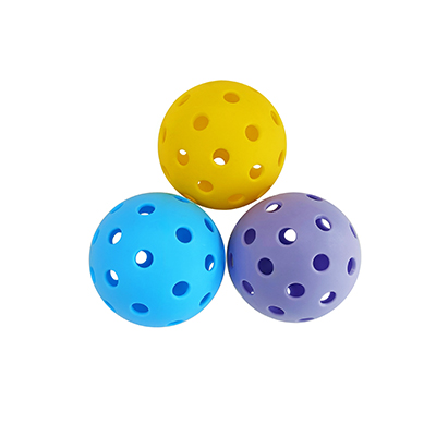 Injection welded ball with 40 holes